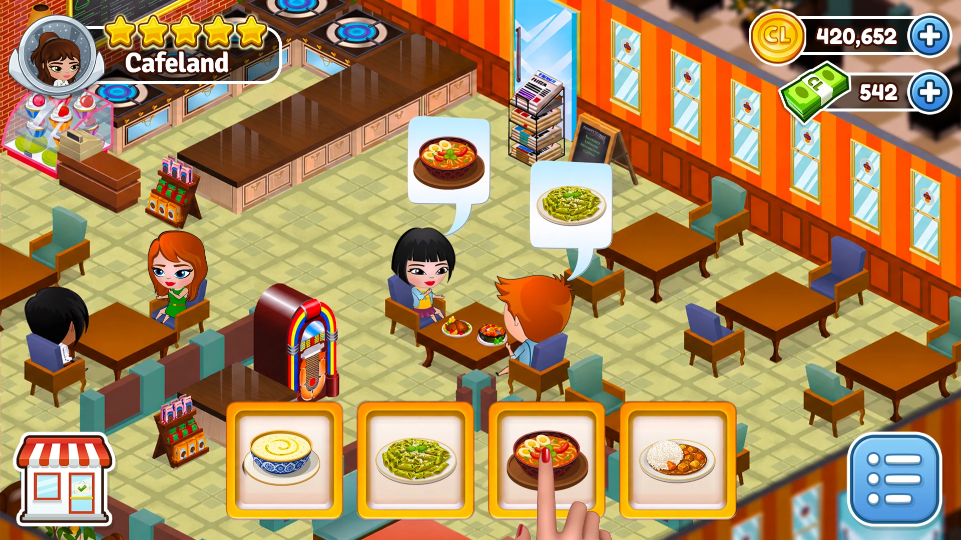 Cafeland - Restaurant Cooking screenshot